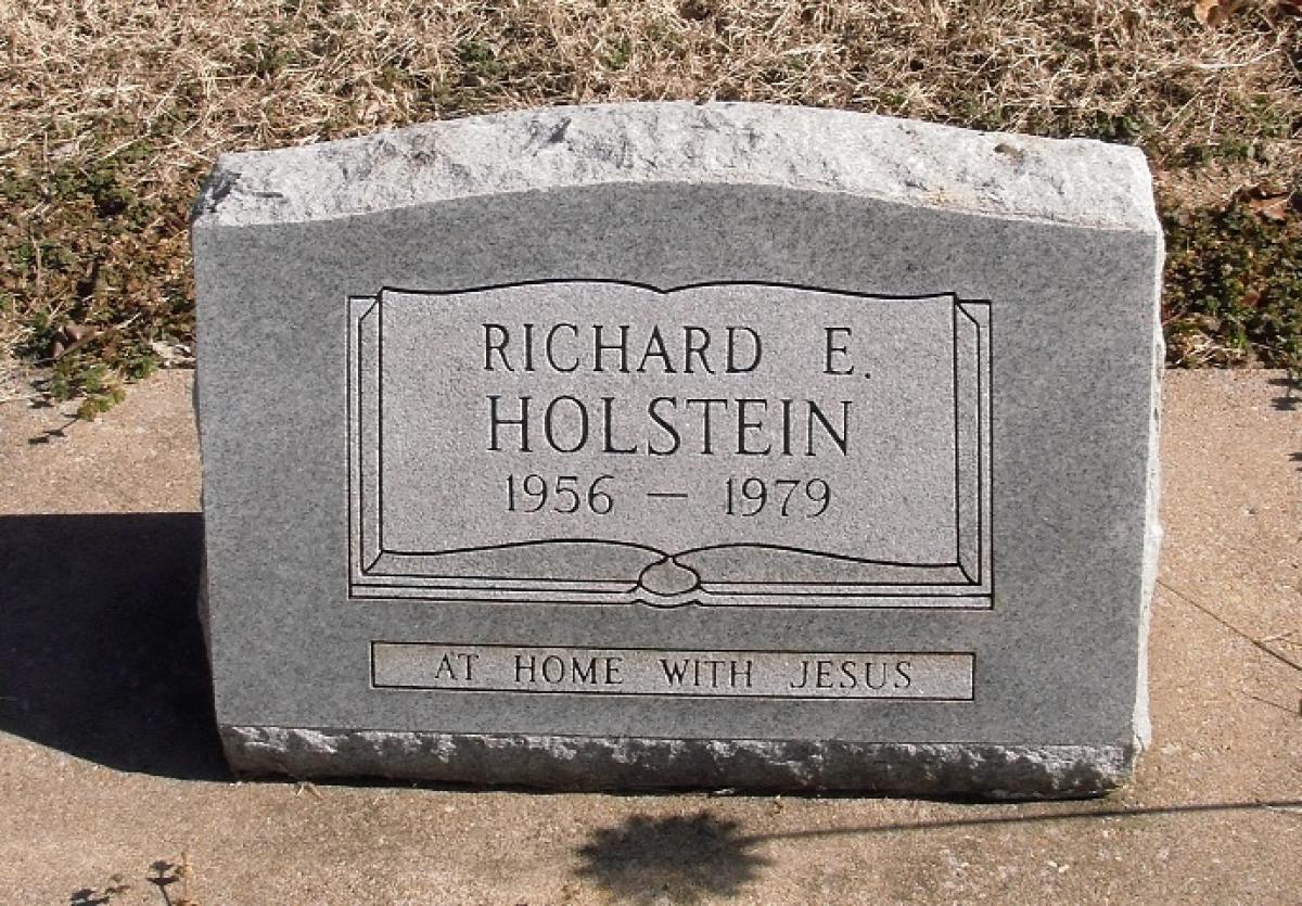 OK, Grove, Buzzard Cemetery, Holstein, Richard E. Headstone