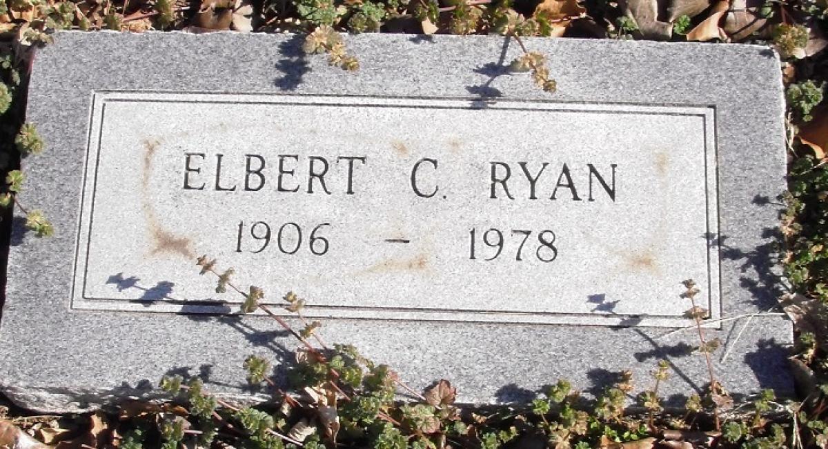 OK, Grove, Buzzard Cemetery, Ryan, Elbert C. Headstone