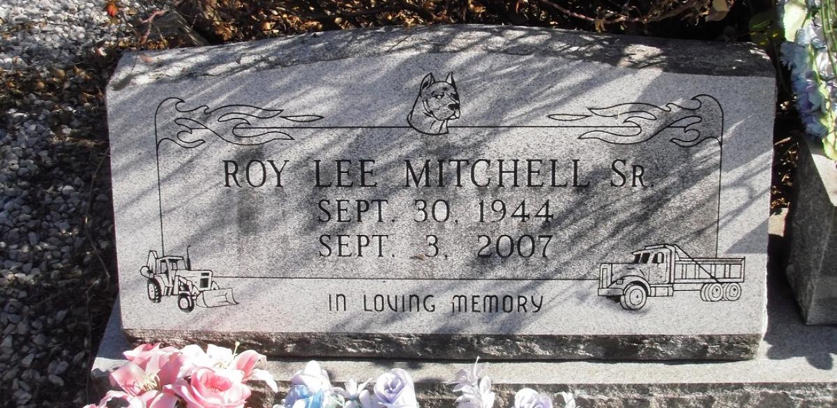 OK, Grove, Buzzard Cemetery, Mitchell, Roy Lee Sr. Headstone