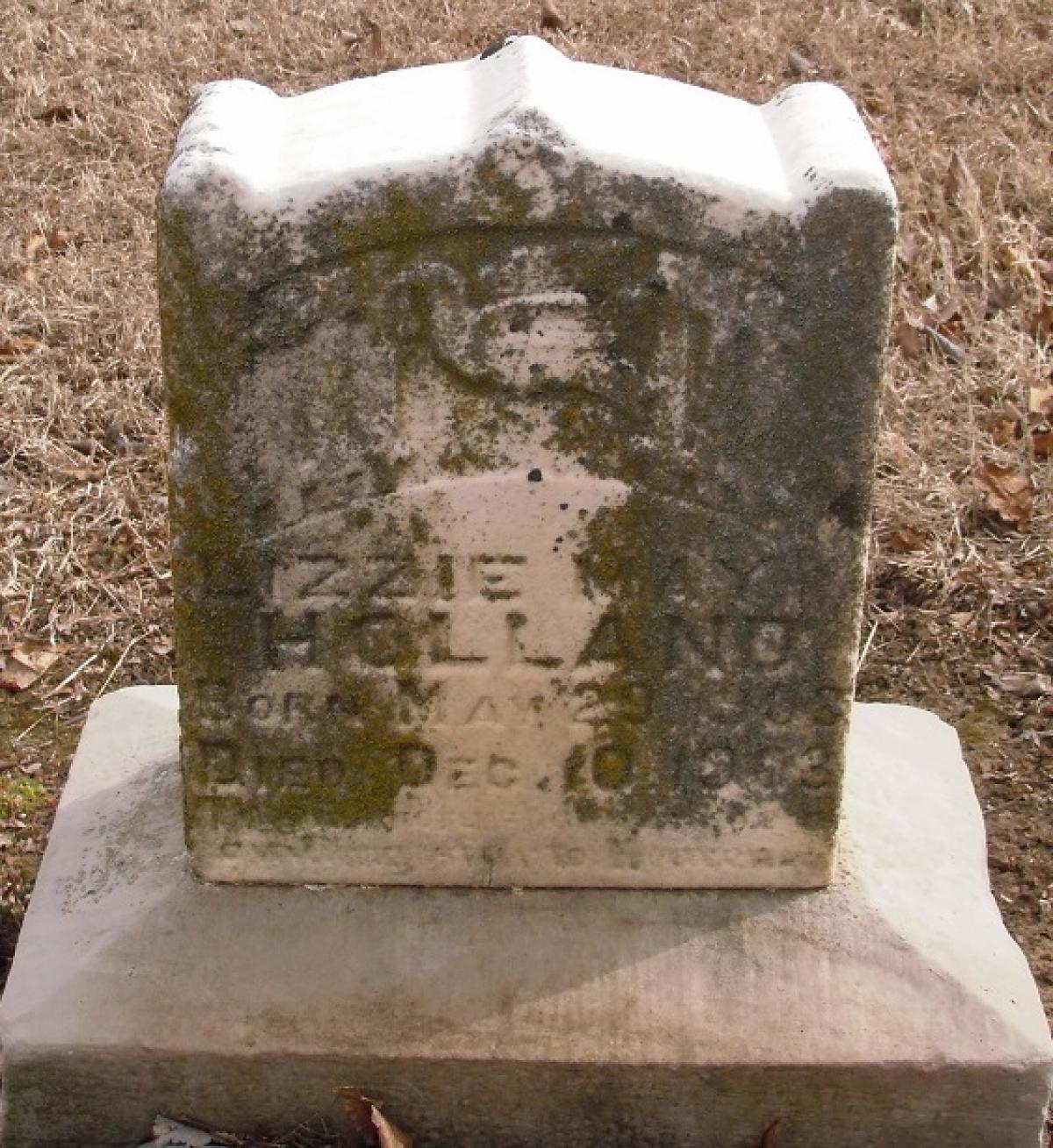 OK, Grove, Buzzard Cemetery, Holland, Lizzie May Headstone