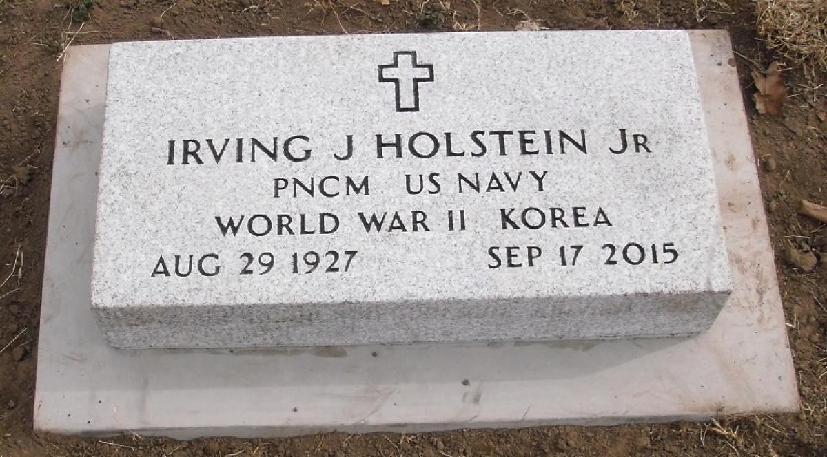 OK, Grove, Buzzard Cemetery, Holstein, Irving J. Jr. Headstone