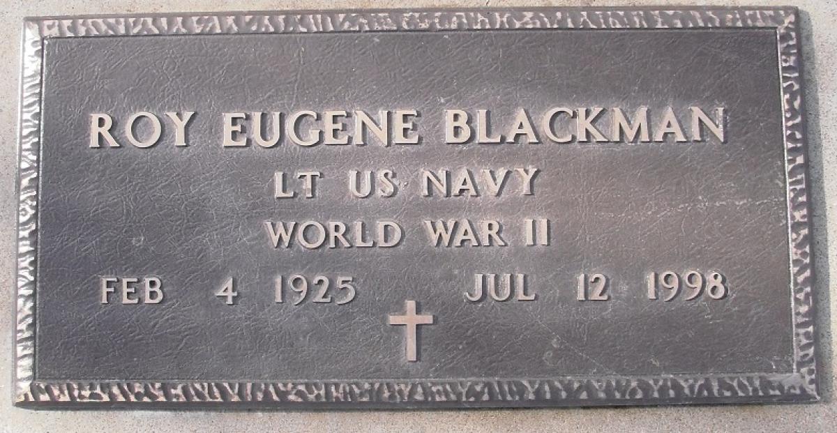 OK, Grove, Buzzard Cemetery, Blackman, Roy Eugene Military Headstone