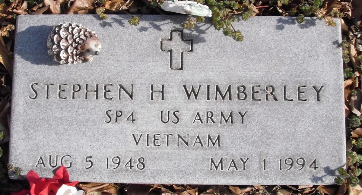 OK, Grove, Buzzard Cemetery, Wimberley, Stephen H. Military Headstone