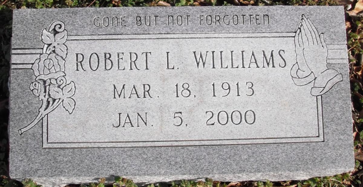 OK, Grove, Buzzard Cemetery, Williams, Robert L. Headstone