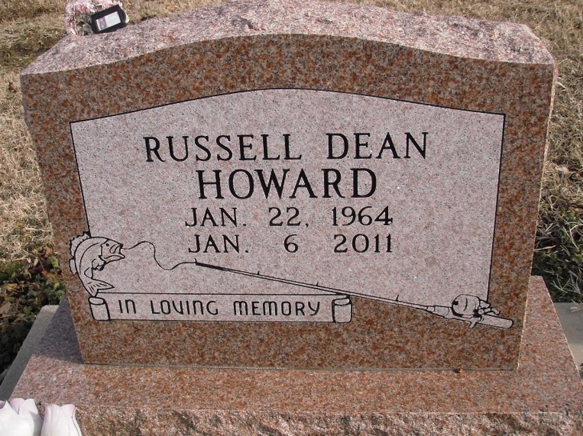 OK, Grove, Buzzard Cemetery, Howard, Russell Dean Headstone