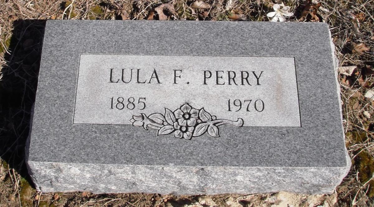 OK, Grove, Olympus Cemetery, Perry, Lula F. Headstone