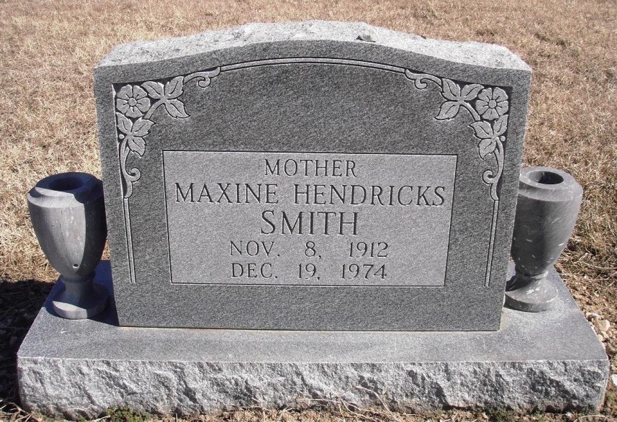 OK, Grove, Olympus Cemetery, Smith, Maxine Hendricks Headstone