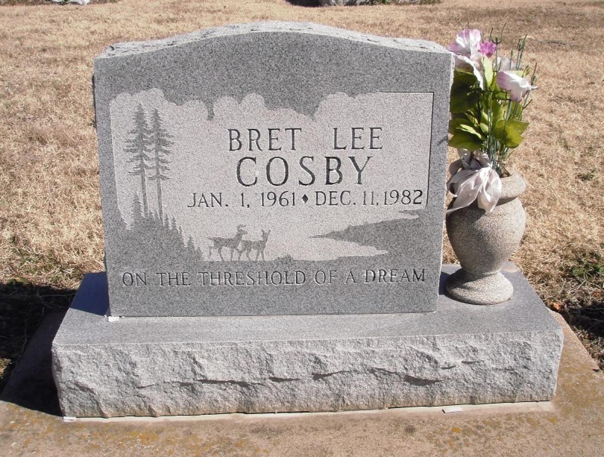 OK, Grove, Olympus Cemetery, Headstone, Cosby, Bret Lee 