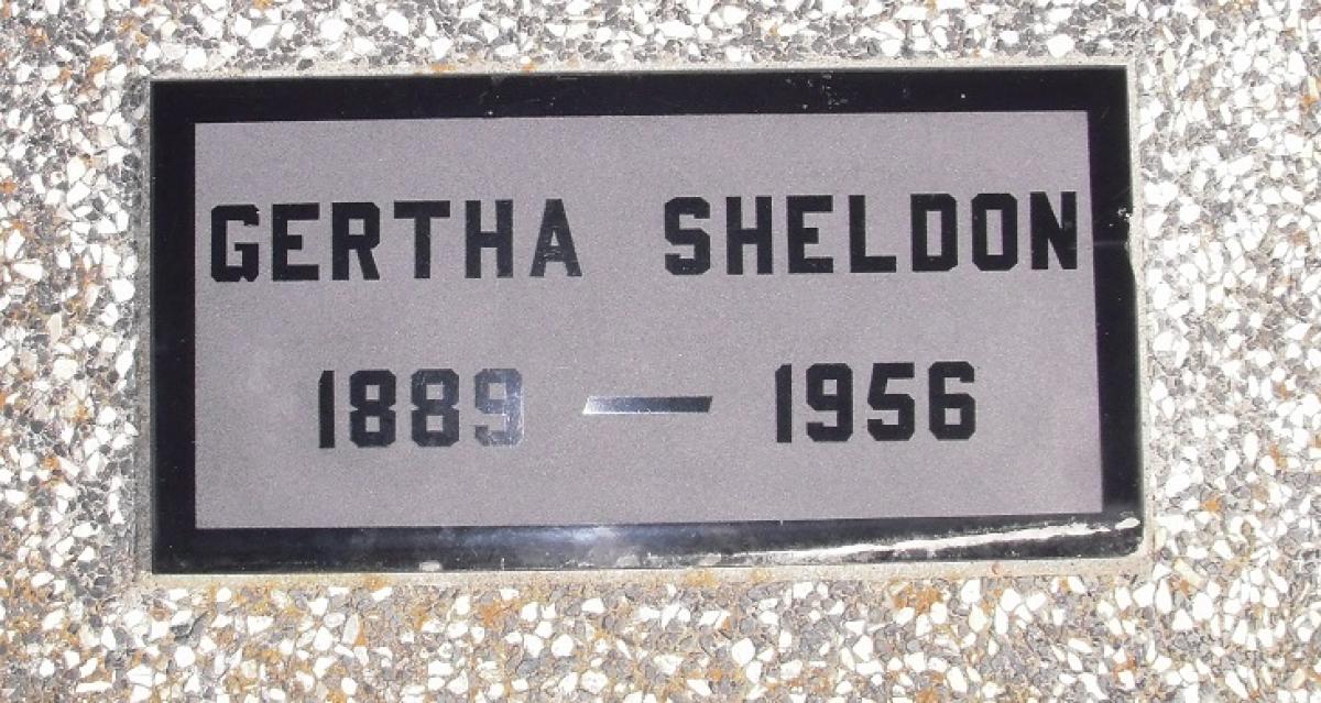 OK, Grove, Olympus Cemetery, Sheldon, Gertha Headstone