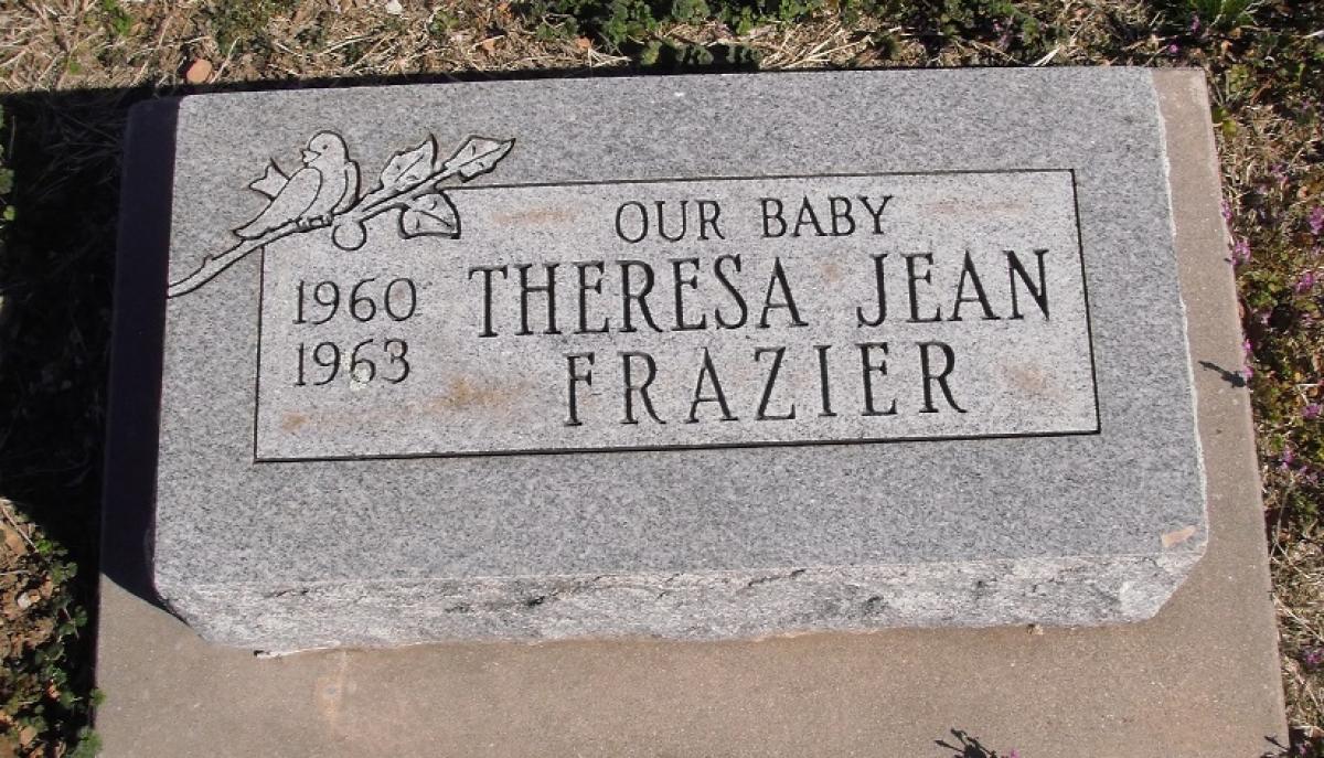 OK, Grove, Olympus Cemetery, Headstone, Frazier, Theresa Jean 