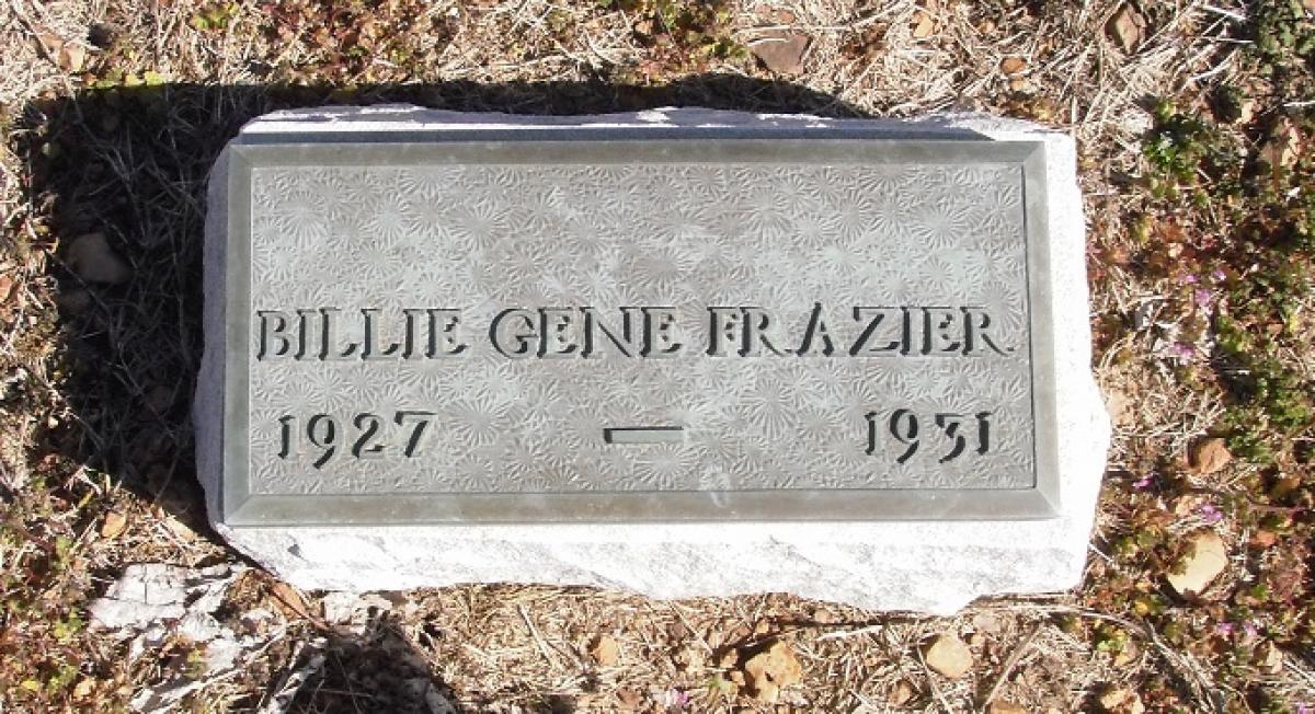 OK, Grove, Olympus Cemetery, Headstone, Frazier, Billie Gene 