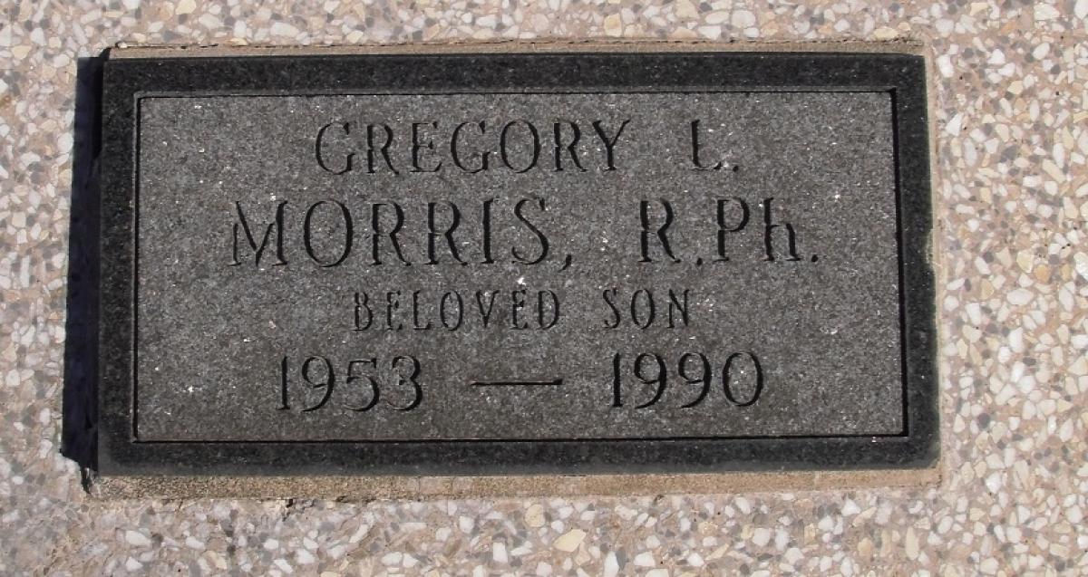 OK, Grove, Olympus Cemetery, Headstone, Morris, Gregory L.