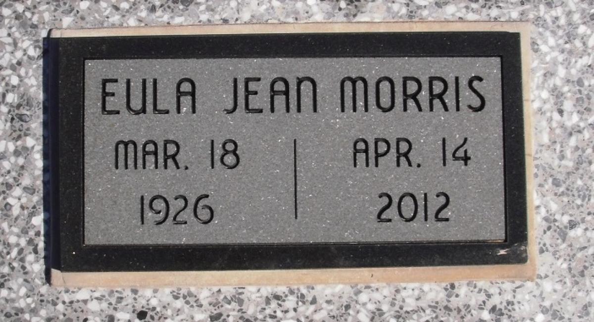 OK, Grove, Olympus Cemetery, Headstone, Morris, Eula Jean 