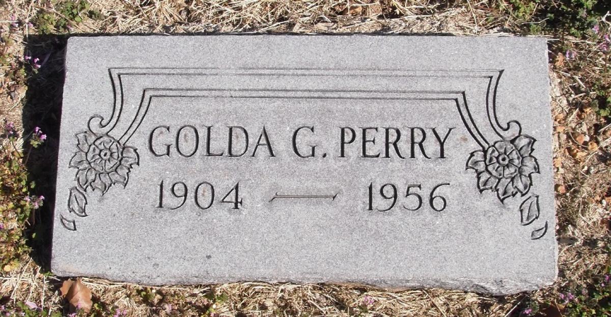 OK, Grove, Olympus Cemetery, Perry, Golda G. Headstone