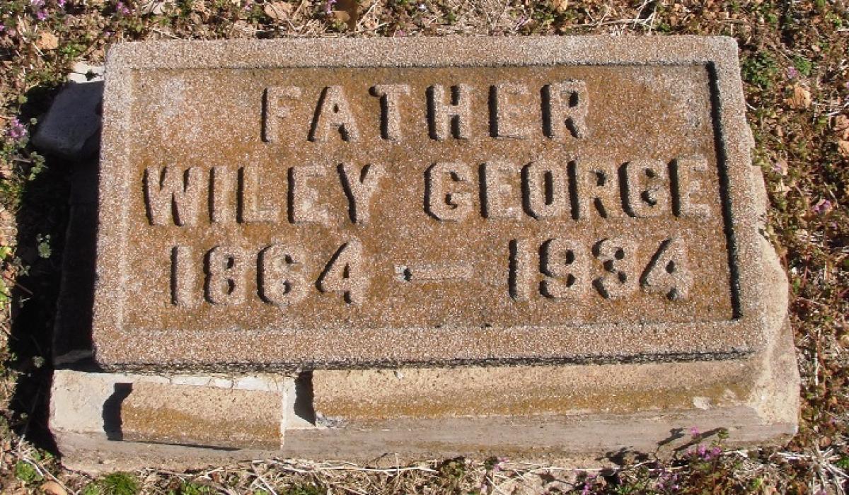 OK, Grove, Olympus Cemetery, Headstone, George, Wiley 