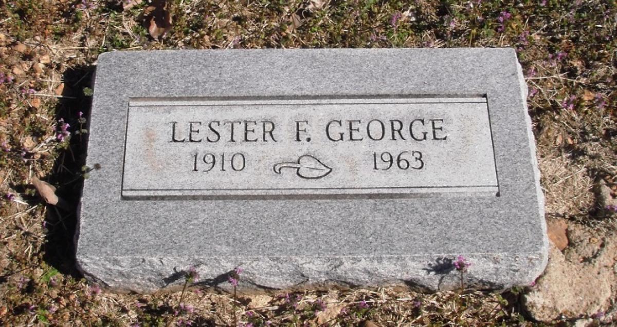 OK, Grove, Olympus Cemetery, Headstone, George, Lester F. 