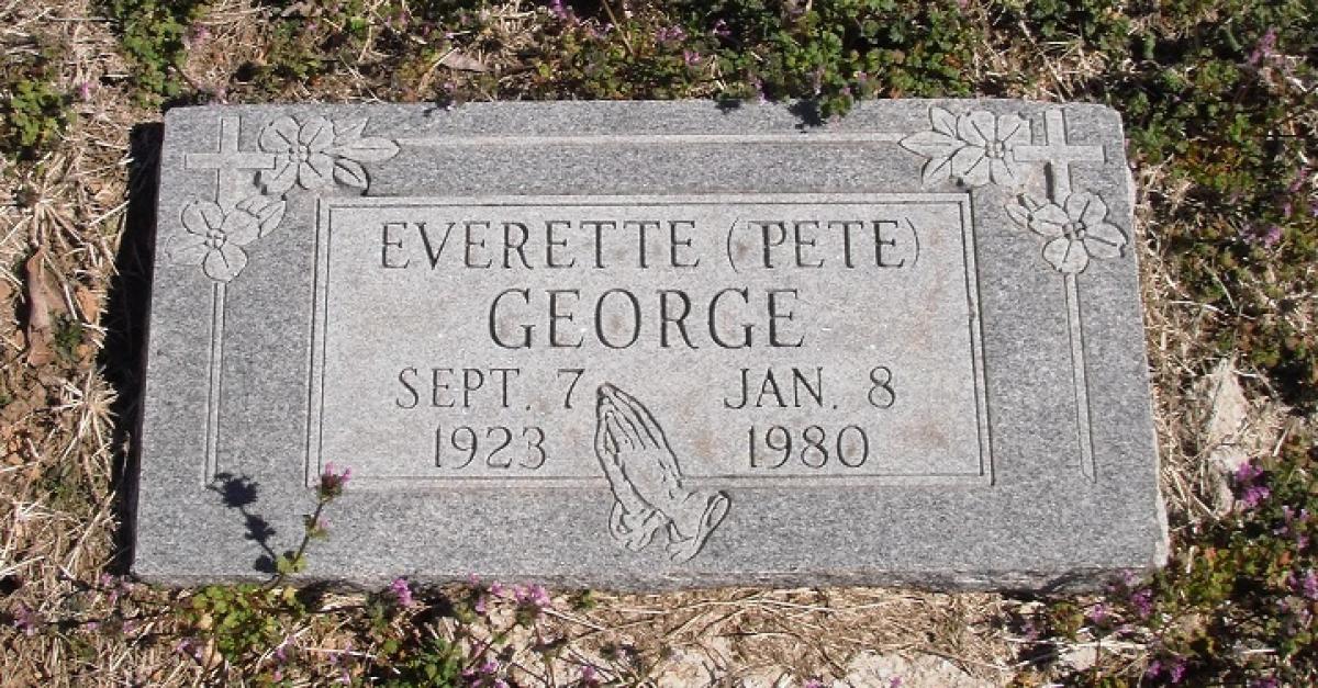 OK, Grove, Olympus Cemetery, Headstone, George, Everette "Pete"