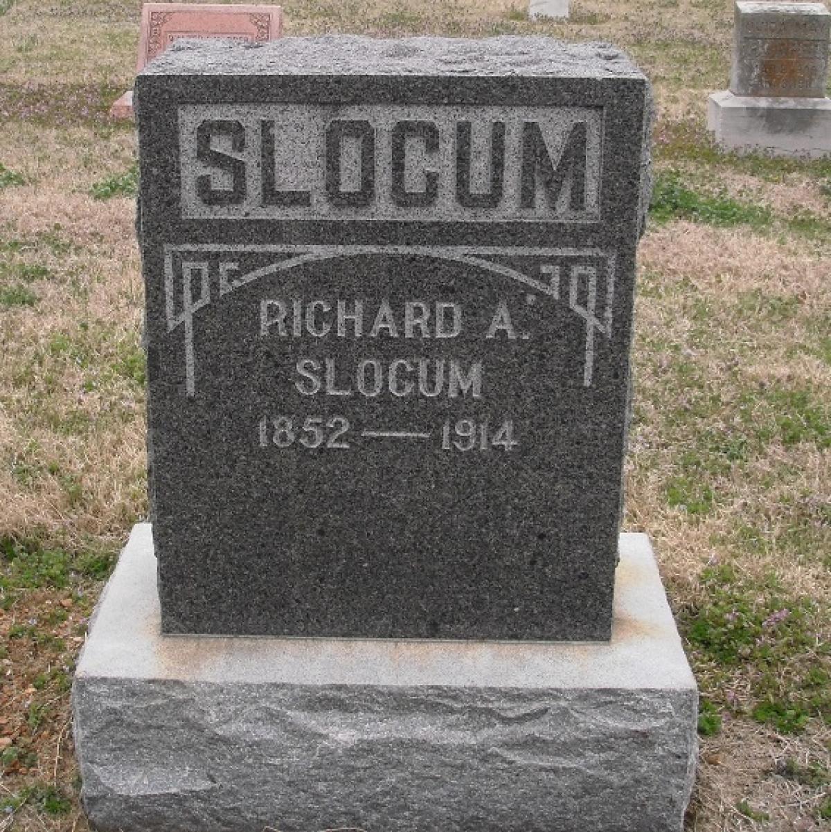 OK, Grove, Olympus Cemetery, Slocum, Richard A. Headstone