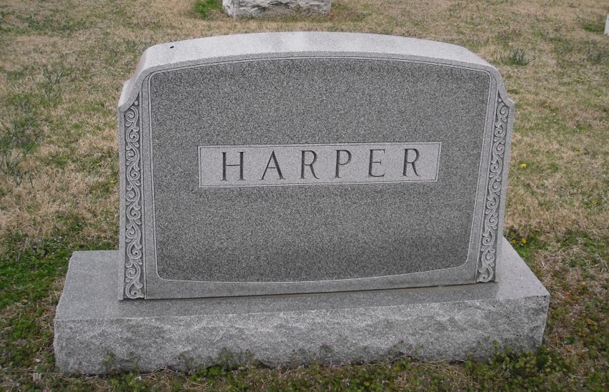 OK, Grove, Olympus Cemetery, Headstone, Harper Family (Sec1-Row18)