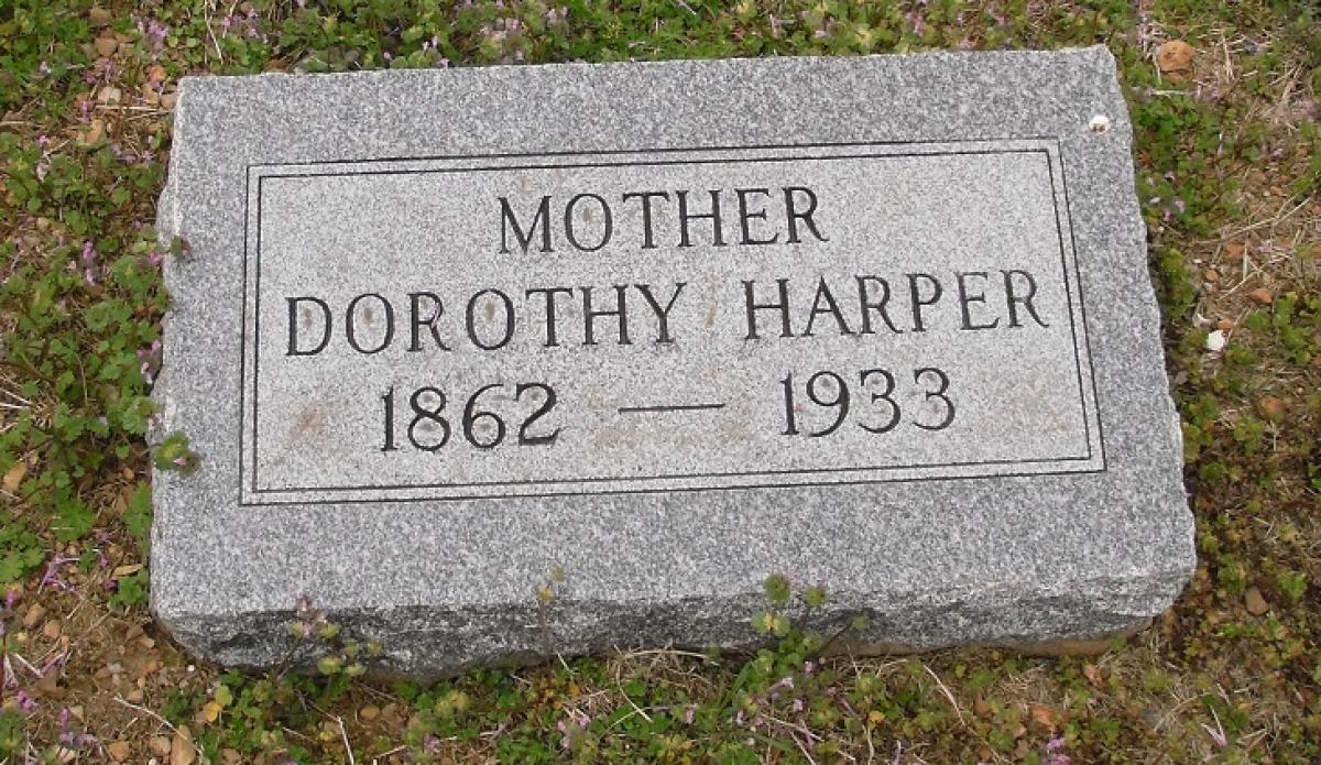 OK, Grove, Olympus Cemetery, Headstone, Harper, Dorothy 