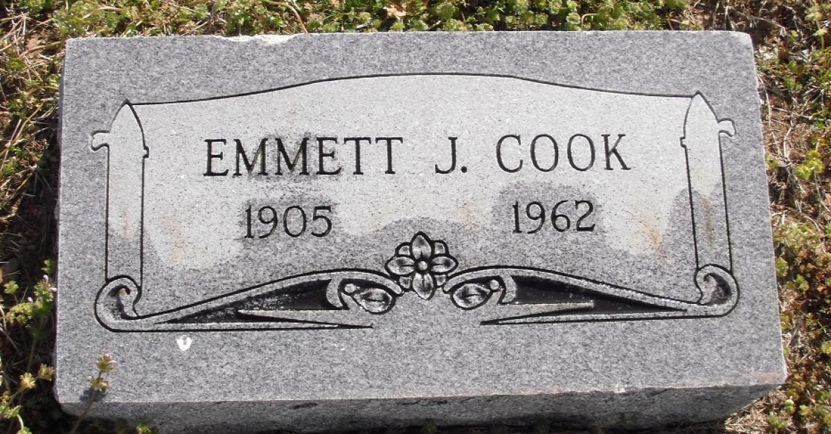 OK, Grove, Olympus Cemetery, Headstone, Cook, Emmett J. 