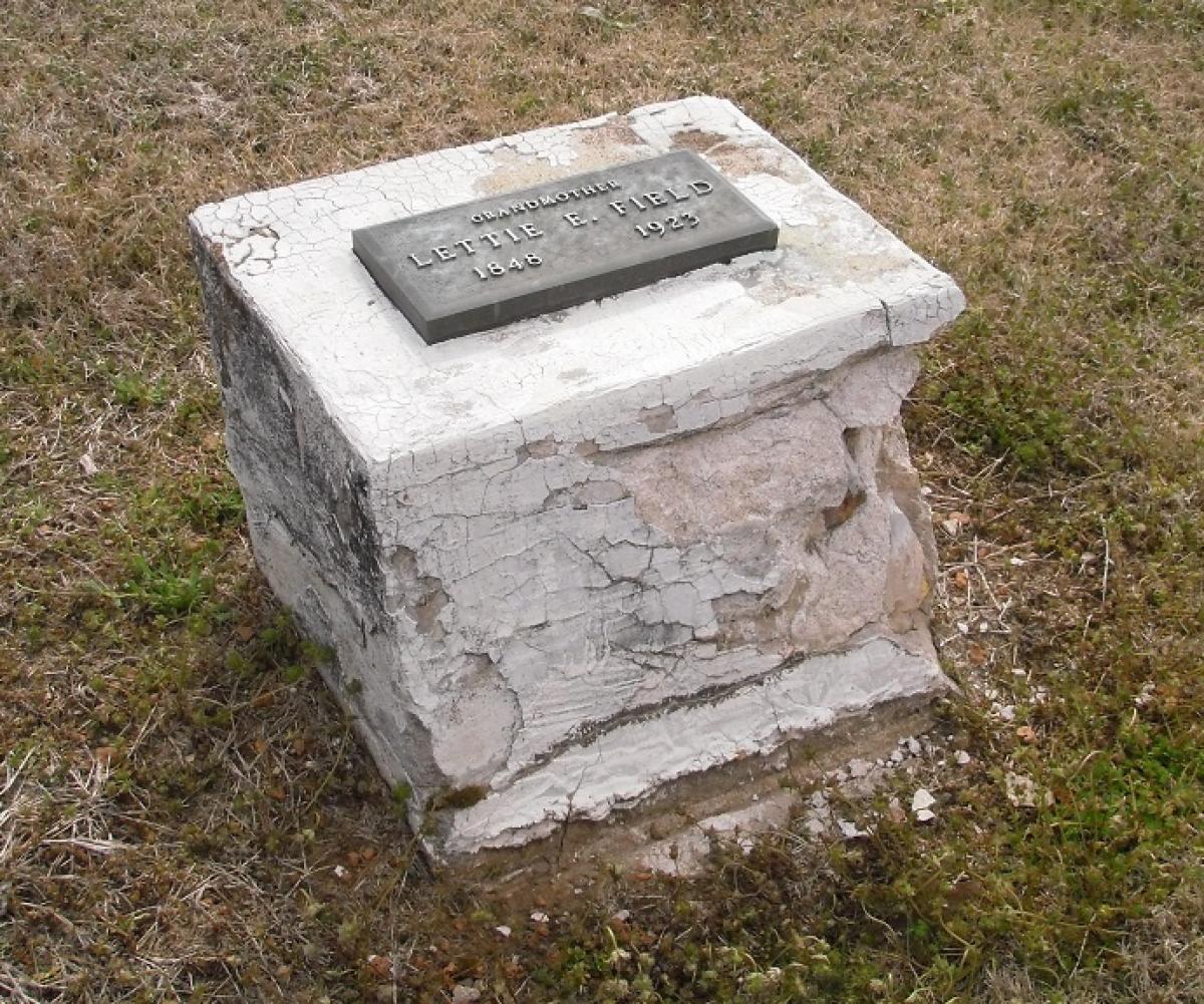 OK, Grove, Olympus Cemetery, Headstone, Field, Lettie E. 