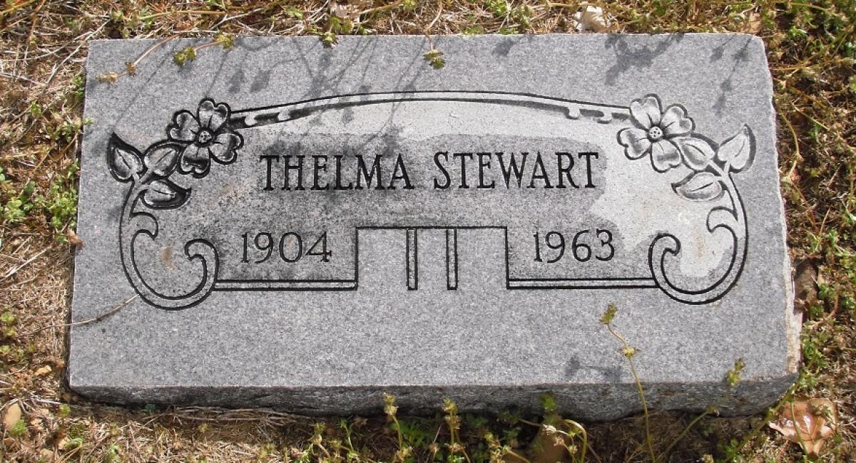 OK, Grove, Olympus Cemetery, Stewart, Thelma Headstone
