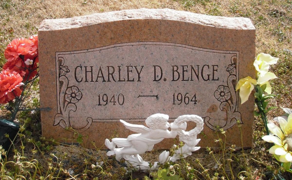 OK, Grove, Olympus Cemetery, Headstone, Benge, Charley D. 
