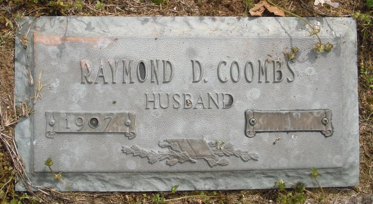 OK, Grove, Olympus Cemetery, Headstone, Coombs, Raymond D. 