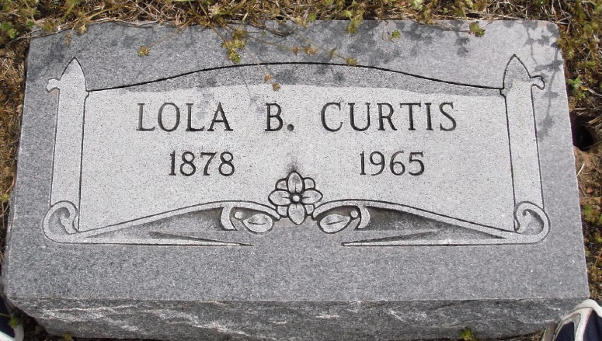 OK, Grove, Olympus Cemetery, Headstone, Curtis, Lola B.