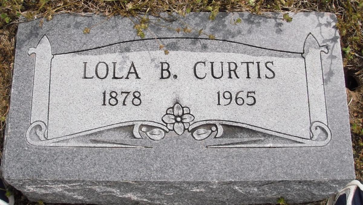 OK, Grove, Olympus Cemetery, Headstone, Curtis, Lola B.
