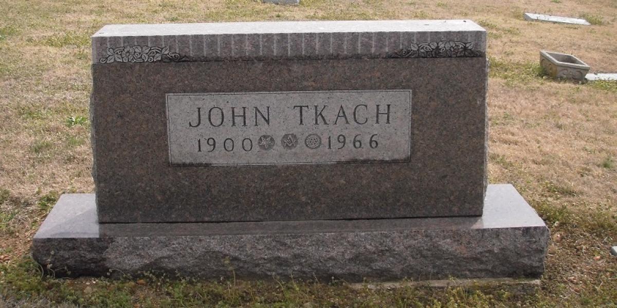 OK, Grove, Olympus Cemetery, Tkach, John Headstone