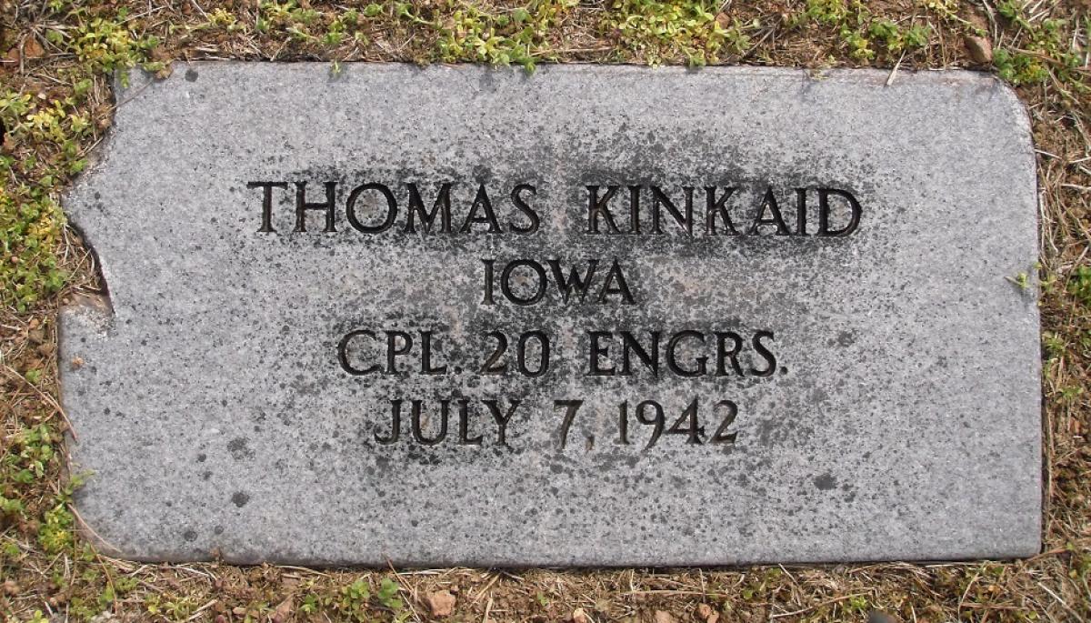 OK, Grove, Olympus Cemetery, Military Headstone, Kinkaid, Thomas 