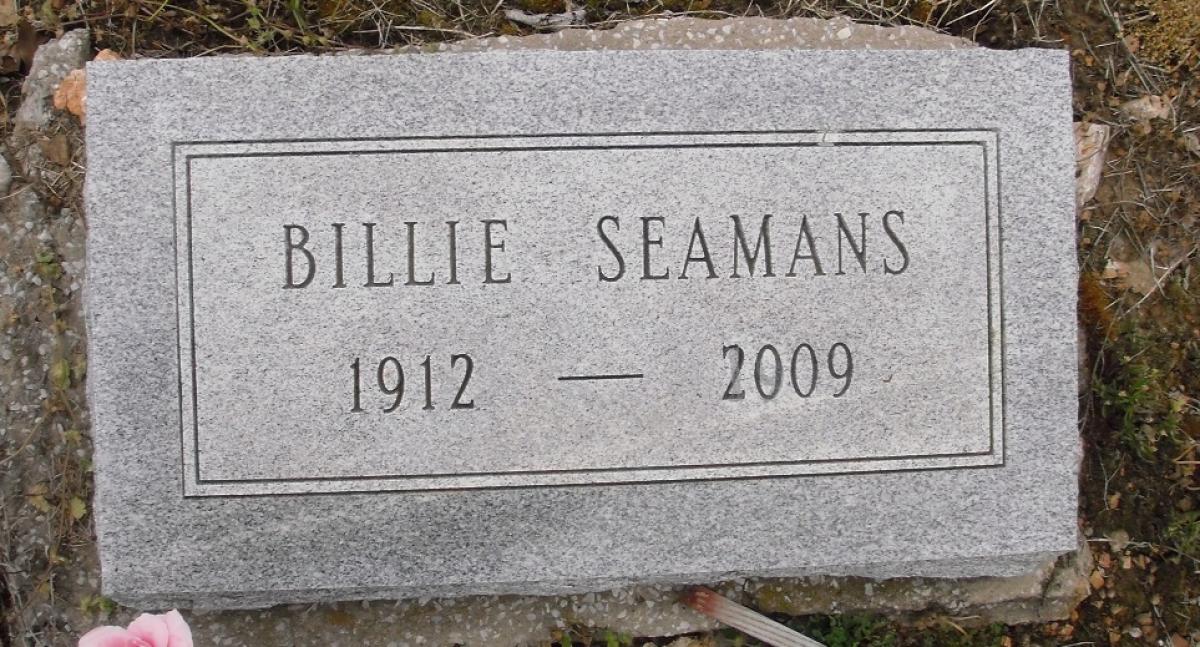 OK, Grove, Olympus Cemetery, Seamans, Billie Headstone