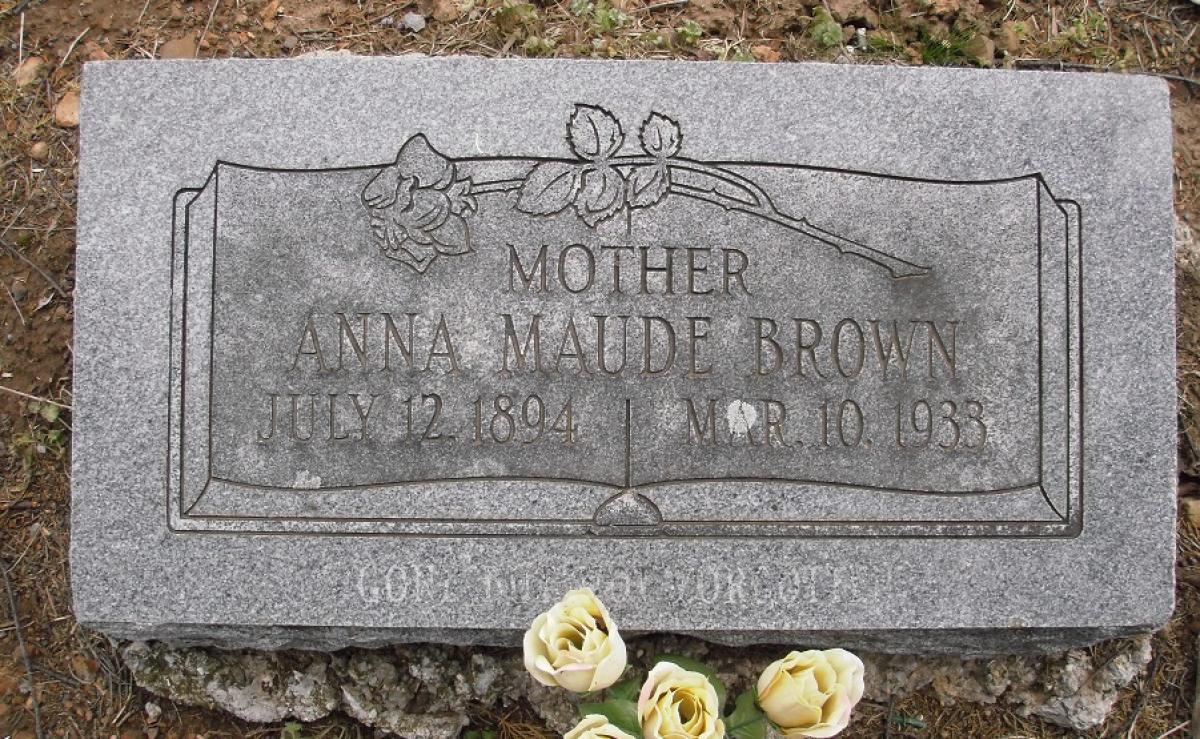 OK, Grove, Olympus Cemetery, Brown, Anna Maude Headstone