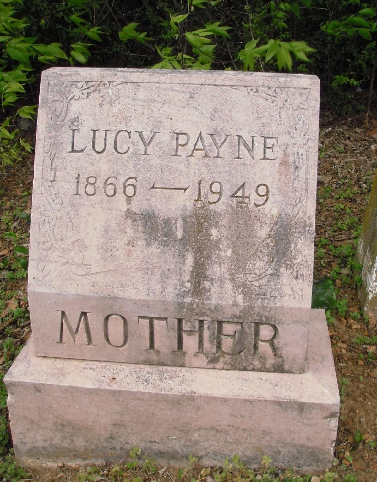 OK, Grove, Olympus Cemetery, Payne, Lucy Headstone