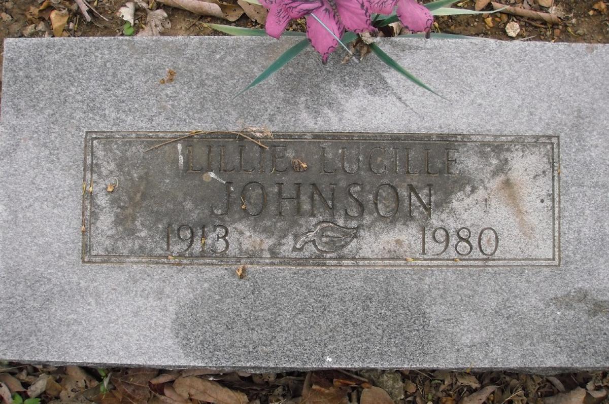 OK, Grove, Olympus Cemetery, Johnson, Lillie Lucille Headstone