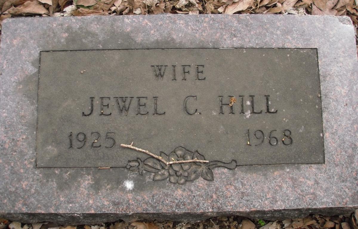 OK, Grove, Olympus Cemetery, Hill, Jewel C. Headstone