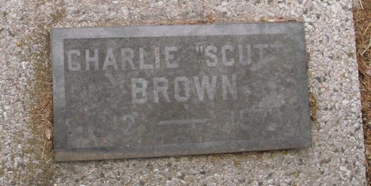 OK, Grove, Olympus Cemetery, Brown, Charlie (Scutt) Headstone