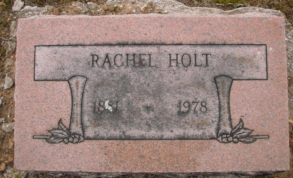 OK, Grove, Olympus Cemetery, Holt, Rachel Headstone