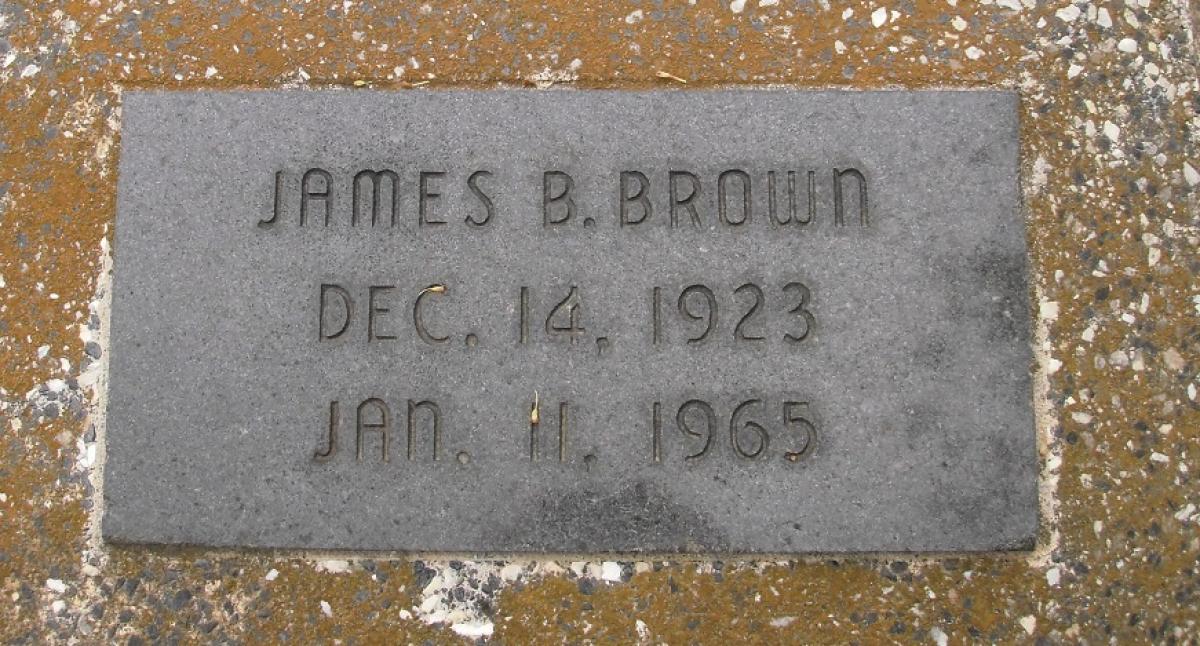 OK, Grove, Olympus Cemetery, Brown, James B. Headstone