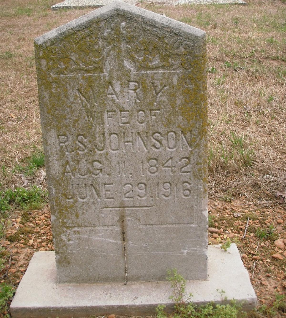 OK, Grove, Olympus Cemetery, Johnson, Mary Headstone