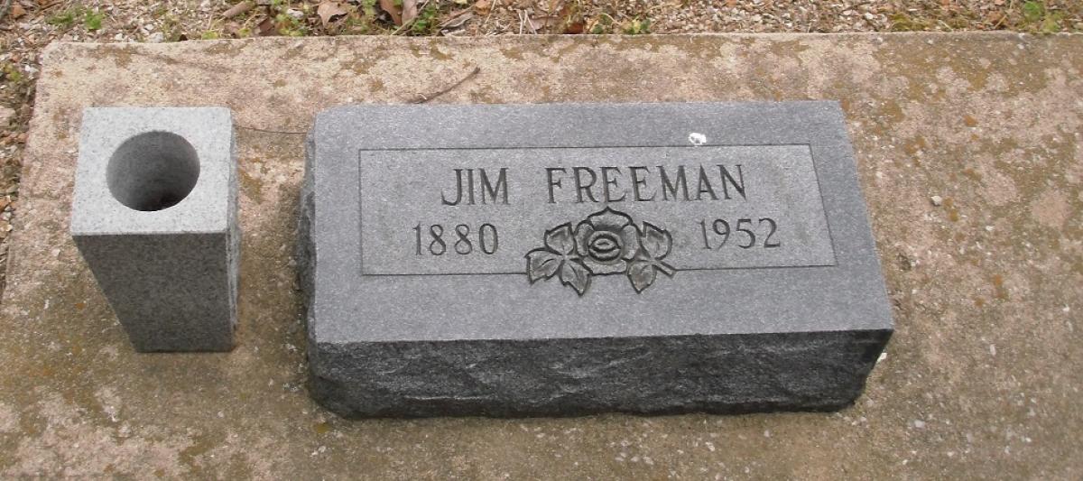 OK, Grove, Olympus Cemetery, Freeman, Jim Headstone