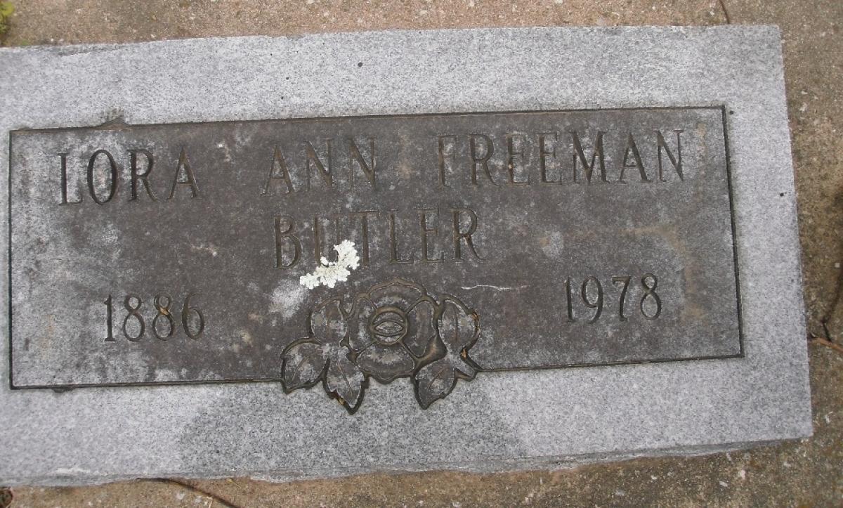 OK, Grove, Olympus Cemetery, Butler, Lora Ann (Freeman) Headstone