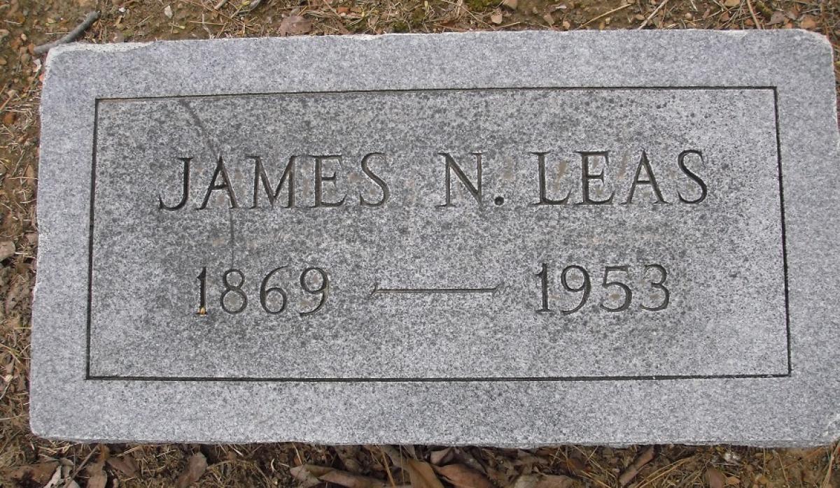 OK, Grove, Olympus Cemetery, Leas, James N. Headstone