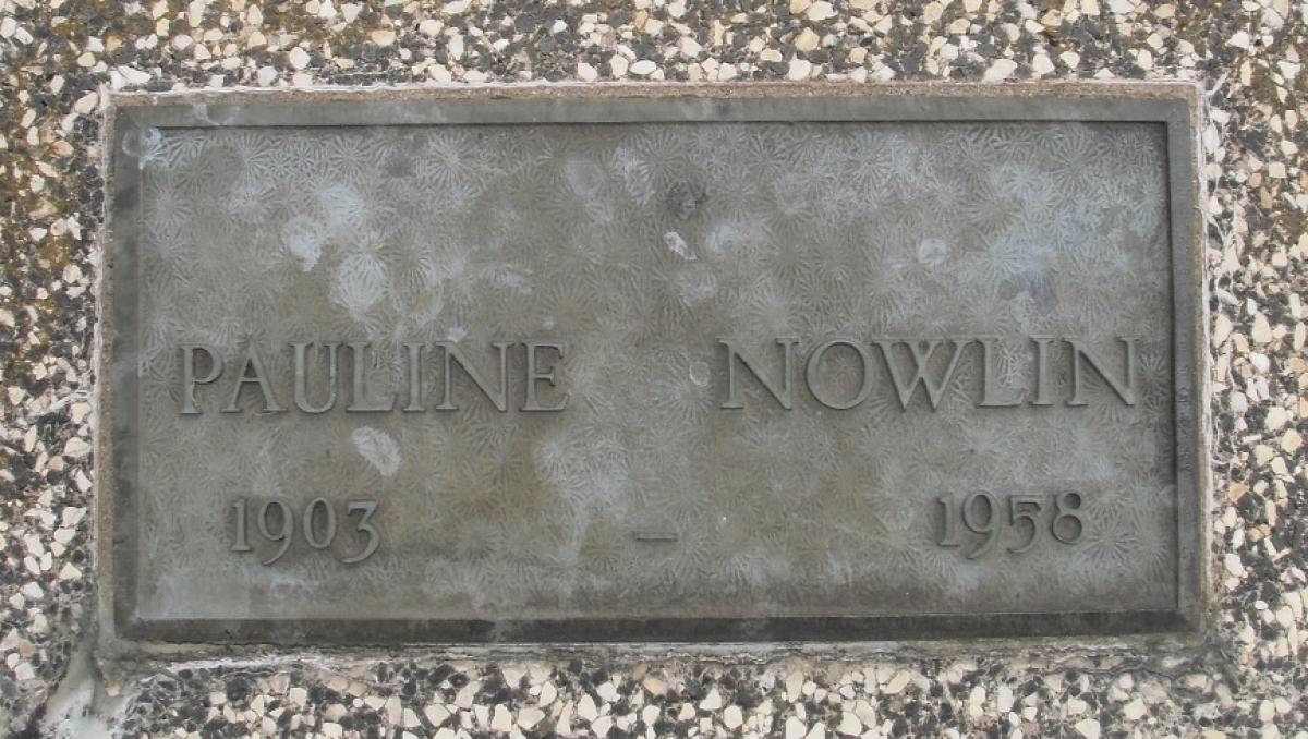 OK, Grove, Olympus Cemetery, Nowlin, Pauline Headstone
