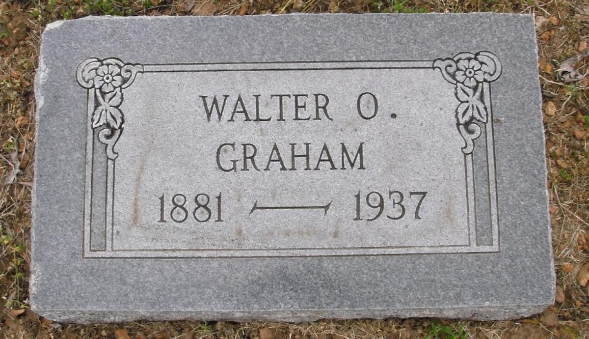 OK, Grove, Olympus Cemetery, Graham, Walter O. Headstone