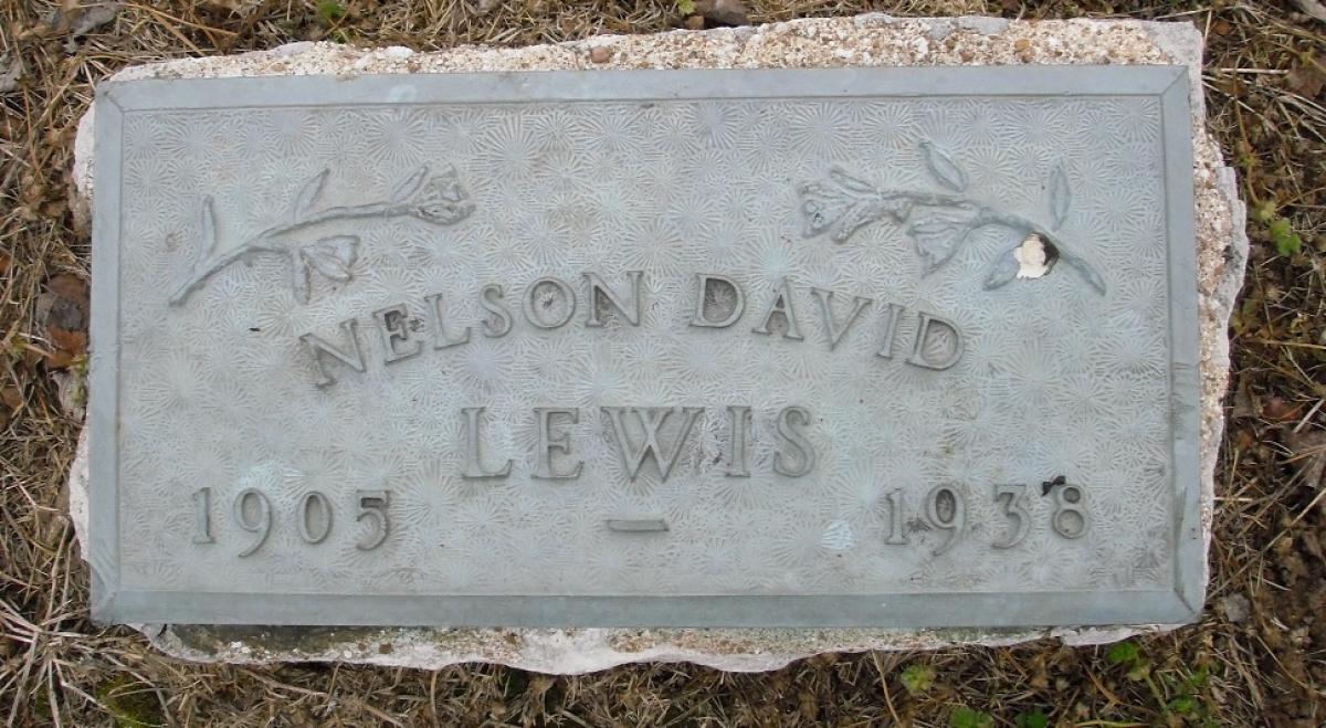 OK, Grove, Olympus Cemetery, Lewis, Nelson David Headstone