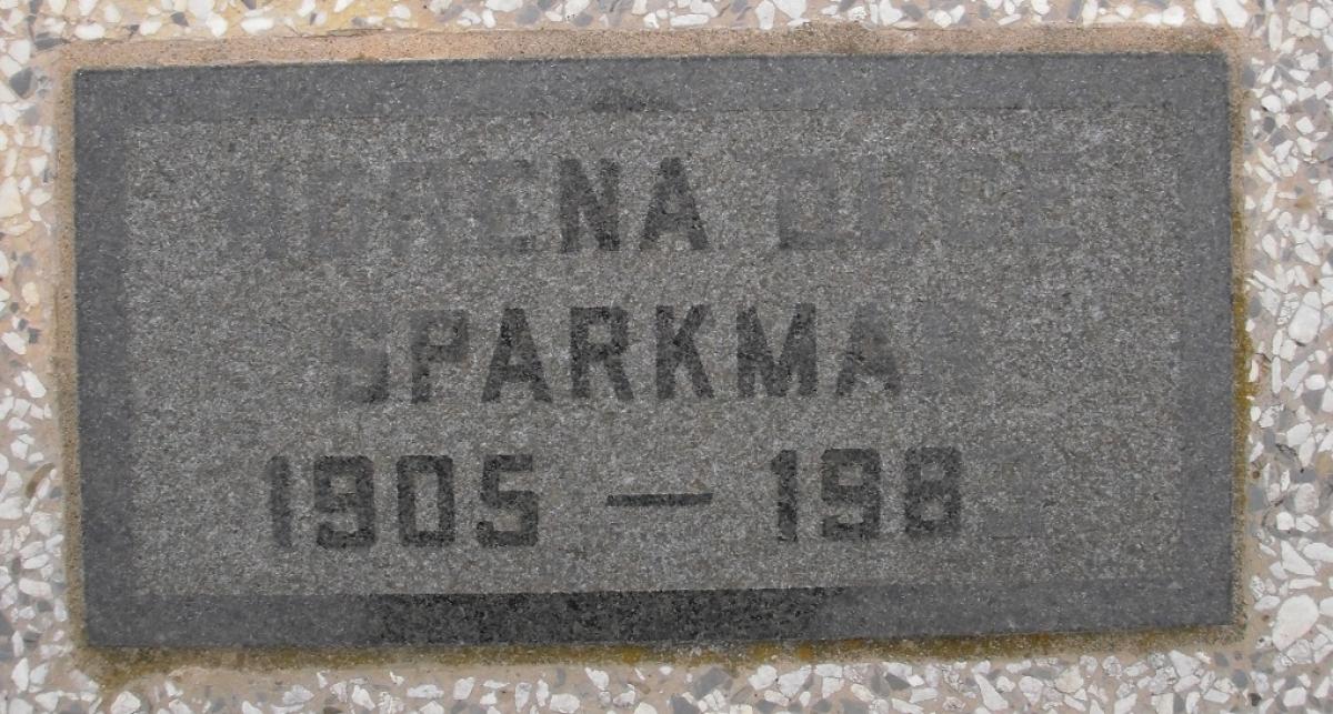 OK, Grove, Olympus Cemetery, Sparkman, Norena (Brown) "Duce" Headstone