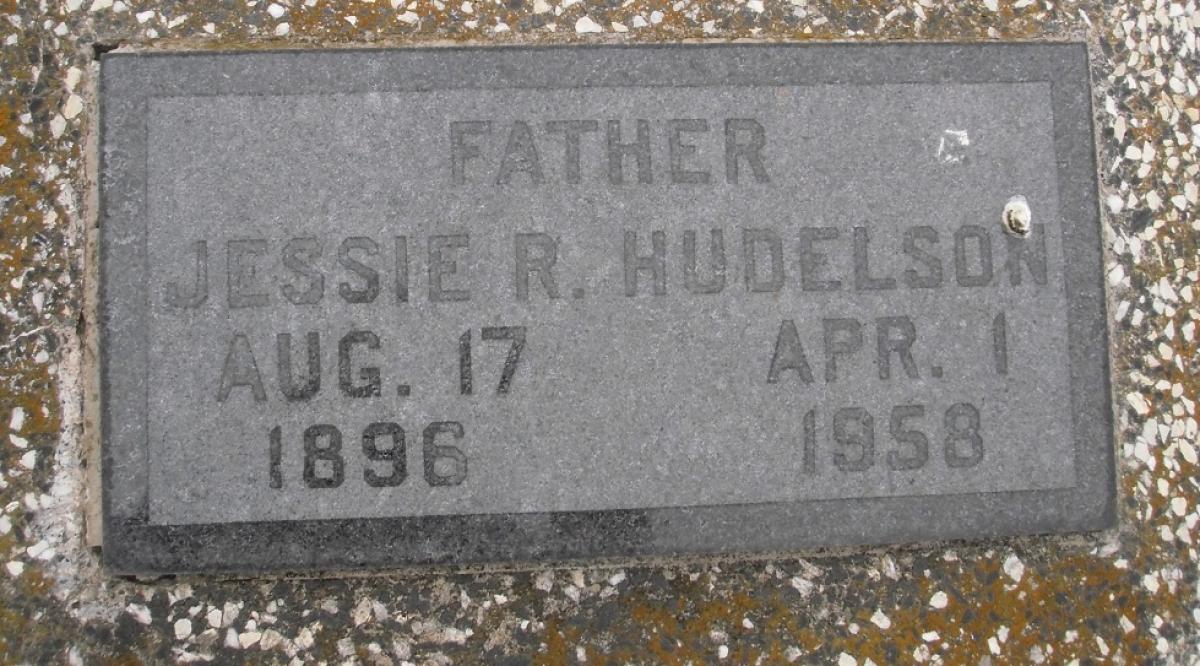 OK, Grove, Olympus Cemetery, Hudelson, Jessie R. Headstone